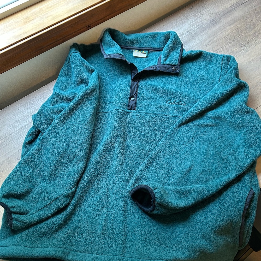 Cabela's Teal Fleece Pullover